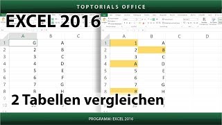 2 Tabellen vergleichen Excel [upl. by Atnoid]