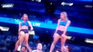 NBA Cheerleader Falls On Her Head [upl. by Quintessa911]