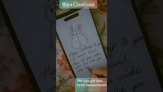 Diy cute gift idea with measurement An Adorable Handmade Gift Card for Any Occasion [upl. by Dlawso]