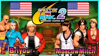 Capcom Vs SNK 2  Briyou 🇺🇸 VS 🇺🇸 MoscowMitch  FLYCAST FIGHTCADE 2 [upl. by Sontich]