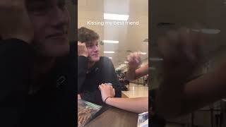 CUTE REACTION🥺 Kissing my best friend tiktok  PART 6 [upl. by Ellevehs358]