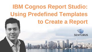 Cognos Report Studio Templates for Reports [upl. by Hotze]