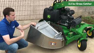 Superior Tech Grass Catcher for John Deere QuikTrak Mowers [upl. by Yra]