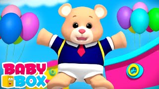 Teddy Bear Teddy Bear Turn Around  Nursery Rhymes and Kids Songs with Baby Box [upl. by Zales]