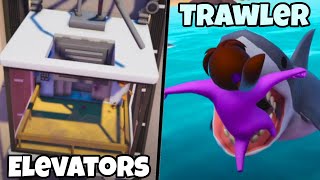 Best of Elevators And Trawler  Gang Beasts Funny amp Glitched Moments [upl. by Anoid]