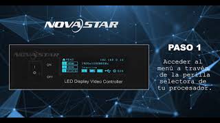 Configurar el tamaño de tu Pantalla LED con procesadores Novastar [upl. by Sissie591]