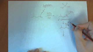 Chemistry 1  Addition of H2O to alkene [upl. by Richers283]