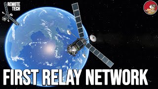 Building RemoteTech Relay Network  KSP 2023 [upl. by Shipman]