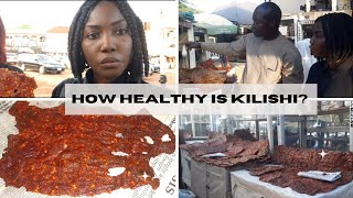 The Biggest Kilishi Market in Abuja  How healthy is kilishi beef jerky Lets find out more [upl. by Lienaj]