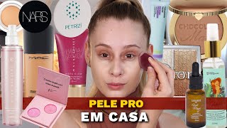 FAÇA EM CASA uma PELE profissional COMPLETA com os MELHORES PRODUTOS [upl. by Niroc]