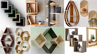 Stylish wall mounted wooden shelf design ideas for your home décor  Wall décor and wall art ideas [upl. by Audi]