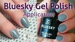 How to apply Bluesky gel polish Product review [upl. by Yelyr]