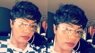 1799 Pixie Cut wig human hair HALLE BERRY SENSATIONNEL EASY BUMP 27 samsbeauty [upl. by Ardnauqal]