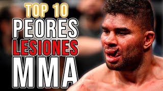 4 Las 10 lesiones mas impactantes de MMA [upl. by Ecnahs]