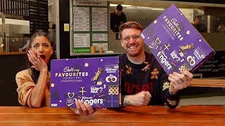 CADBURYS FAVOURITES SELECTION BOX CHALLENGE  AVERAGE JOE EP01 [upl. by Cyprian]