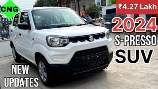 New 2024 Maruti SPresso CNG  ₹427 Lakh  35 kmpkg Mileage  New Features Price Full Detail Review [upl. by Fan]