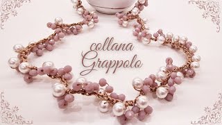 TUTORIAL Collana Grappolo uncinetto [upl. by Ellah]