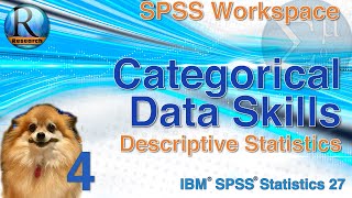 Descriptive Statistics for Categorical Data  Statistics with SPSS 27 for Beginners 4 of 8 [upl. by Nageek]