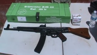 German Sport Guns Schmeisser STG44 22LR shooting Dirty Bird target [upl. by Assin]