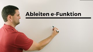 Ableiten eFunktion amp Gleichung mit ex lösen Beispiel Exponentialfunktion  Mathe by Daniel Jung [upl. by Ecaj]