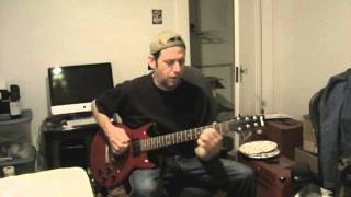 Slow Blues In A Ibanez Electric Through Pignose 7100 Amp [upl. by Tunnell]