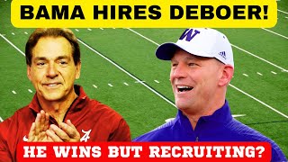 BAMA HIRES KALEN DEBOER TENNESSEE FOOTBALL ALABAMA FOOTBALL VOLS FOOTBALL GEORGIA FOOTBALL [upl. by Ekyt]