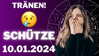 SCHÜTZE ♐️😢DU WIRST WEINEN 😭 Horoskop  10Januar 2024 schütze tarot [upl. by Brandtr]