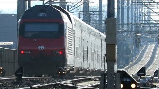 Schnelle Zugdurchfahrten in Muensingen  highspeed IC 61 und IC 8 [upl. by Wehtam]