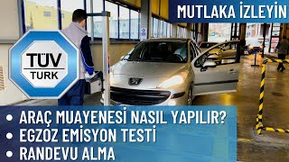 Araç Muayenesi Nasıl Yapılır  Muayeneye Gitmeden Önce Yapılması Gerekenler TÜVTÜRK [upl. by Ahsinrev]