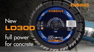 Diamond cutting disc for an angle grinder  for quick cuts in concrete [upl. by Eehc]