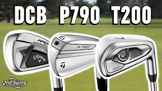 Golf Irons Comparison  TaylorMade P790 Callaway Apex DCB Titleist T200 [upl. by Ttergram]