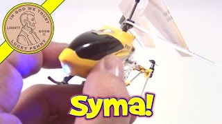 SYMA S107G Metal Series Gyro System Remote Control Helicopter  Red and Yellow  First Flight Test [upl. by Cresida]