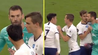 Son and Hugo Lloris Fighting  Everton Vs Tottenham [upl. by Paza]