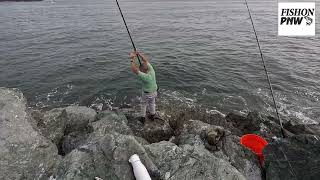 Crabbing Ilwaco Jetty [upl. by Yorgerg]