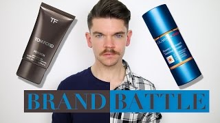 Tom Ford Bronzing Gel vs Clarins Men Tanning Booster  Brand Battle [upl. by Adnohryt893]