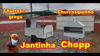 Carretinha para Jantinha Chopp Churrasquinho e Churrasco Grego [upl. by Veedis]