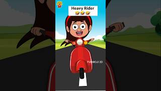 Dont miss the end🤣 funmoji2d rider bike newbike bikelover biker ladyrider comedy cartoon [upl. by Aiciram30]