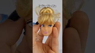 FIXING Cinderella🩵Princess doll makeover barbie doll disney shorts [upl. by Kobe]