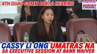 QUAD COMM POGO HEARING CASSY LI ONG NAISAHAN ANG QUAD COMMITTEE [upl. by Lory]