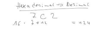 Umrechnen vom Hexadezimalsystem ins Dezimalsystem [upl. by Ikir]