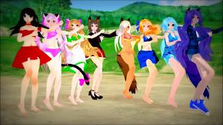 MMD Aphmau  Starlight Girls Lean On [upl. by Dnar]