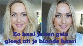 Zo haal je een gele gloed uit je blonde haar  Haarverzorging 40  Debbie Zwiers [upl. by Hutchins465]