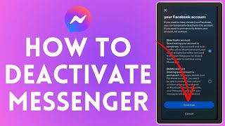 How to Deactivate Messenger Account 2024  Messenger Tutorial [upl. by Colfin]