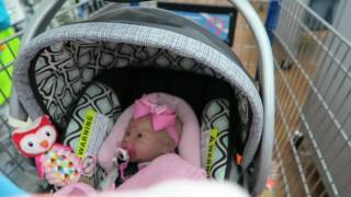 Reborn Baby Kennadees Outing to Walmart with Mommy and Great Grandpa [upl. by Seuqirdor]