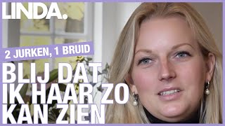 Zusje Annelies Blij dat ik je zo nog kan zien ik hou van je  2 jurken 1 bruid  LINDA [upl. by Thilde]