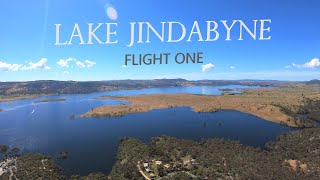 AtomRC Dolphin Flight  Lake Jindabyne Flight One sightseeing and chasing boats [upl. by Eiuqnimod]