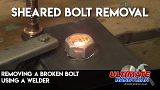 Removing a broken bolt using a welder [upl. by Franzoni]