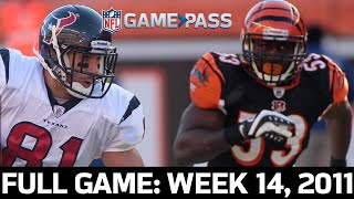 A Scintillating Showdown in Cincy Houston Texans vs Cincinnati Bengals Week 14 2011 Full Game [upl. by Anaiuq]