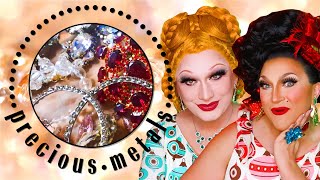 Jinkx Monsoon amp BenDeLaCreme Show Off Their Most Fabulous Jewelry  Precious Metals  Marie Claire [upl. by Munson]