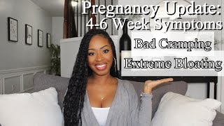 PREGNANCY UPDATE 46 Weeks Bad Cramping Bloating Gas Food Aversion Early Signs amp Symptoms [upl. by Aihsemot]